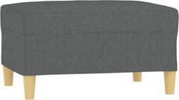 vidaXL - Voetenbank - 70x55x41 - cm - stof - donkergrijs