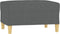 vidaXL - Voetenbank - 70x55x41 - cm - stof - donkergrijs
