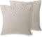 GAURA - Sierkussen set van 2 - Lichtbeige - 45 x 45 cm - Polyester