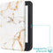 imoshion E-reader Hoesje - Geschikt voor Kobo Clara 2E, Tolino Shine 4 - Design Slim Soft Case Sleepcover Bookcase - White Marble