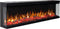 EVIQ Platina 72 inch – Elektrische sfeerhaard – Haard met Verwarming – Sfeerhaard Elektrisch geschikt voor Cinewall – 3 Zijdige Sfeerhaarden – Elektrische Kachel Sfeerhaard –182x44x20cm – Zwart