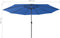vidaXL - Parasol - met - LED-verlichting - 400 - cm - azuurblauw