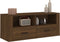 vidaXL - Tv-meubel - 100x35x40 - cm - bewerkt - hout - bruin - eikenkleur