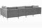 EVJA - Hoekbank - Grijs - Linkerzijde - 300 cm - Fluweel