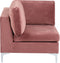 EVJA - Hoekbank - Roze - Linkerzijde - Fluweel