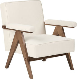 EVJE - Fauteuil - Beige - Polyester