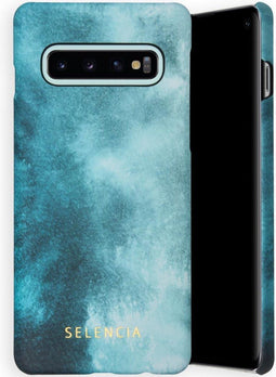 Selencia Hoesje Geschikt voor Samsung Galaxy S10 Hoesje - Selencia Maya Fashion Backcover - blauw