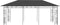 vidaXL - Prieel - met - klamboe - 6x3x2,73 - m - antraciet