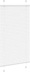 vidaXL - Plissé - rolgordijn - 75x150 - cm - stofbreedte - 74,4 - cm - polyester - wit