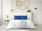 AMBROISIE microvezel dekbedset - 1 dekbedovertrek 240 x 260 cm + 2 kussenslopen 63 x 63 cm - Blauw