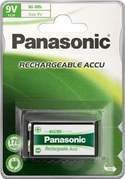 Panasonic P-22P - 9V NiMH Oplaadbare Batterij 170 mAh