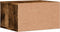 vidaXL - Printerkastje - 40x32x22,5 - cm - bewerkt - hout - gerookt - eikenkleurig