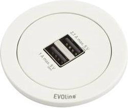 EVOline 159280001300 Stekkerdoos 2-voudig Wit 1 stuk(s)