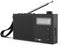 EVOOM EGY Zwarte wekkerradio - FM en DAB+ radio - Batterij Batterijen/USB - 2 alarmen