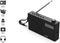 EVOOM EGY Zwarte wekkerradio - FM en DAB+ radio - Batterij Batterijen/USB - 2 alarmen