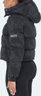 NVLTY Concrete Puffer Jacket - Puffer - Afneembare capuchon - Zwart (maat 40)