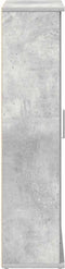 vidaXL - Badkamerkast - met - rolhouder - 39x22x90 - cm - betongrijs