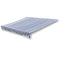 vidaXL - Luifeldoek - 3x2,5 - m - canvas - blauw - en - wit