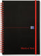 Oxford Black n' Red - Notitieboek - A5 - Gelijnd - 90g - Softcover - Zwart