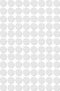 Apli ronde etiketten in etui diameter 8 mm, wit, 480 stuks, 96 per blad (1183)