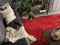 EVREN - Shaggy vloerkleed - Rood - 140 x 200 cm - Polyester