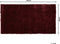 EVREN - Shaggy vloerkleed - Rood - 80 x 150 cm - Polyester