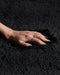 EVREN - Shaggy vloerkleed - Zwart - 160 x 230 cm - Polyester