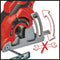 Einhell TC-CS 89 - Mini Handcirkelzaag 600 W - Max. zaagdiepte 27 mm - Aluminium zaagschoen