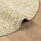 vidaXL - Vloerkleed - PAMPLONA - shaggy - hoogpolig - modern - Ø - 160 - cm - goudkleur