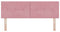 vidaXL - Hoofdbord - met - Knopen, - Getuft, - Roze, - 140 - cm, - Fluweel