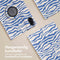 iMoshion Tablet Hoes Geschikt voor Honor Pad X9 - iMoshion 360° Draaibare Design Bookcase 2.0 - Meerkleurig /White Blue Stripes
