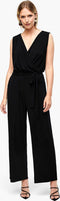 s.Oliver Blacklabel - Catsuit - Mouwloos met wikkeloptiek - Zwart
