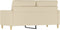 vidaXL - Tweezitsbank - 140 - cm - stof - crèmekleurig