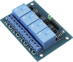 Relaismodule 4-voudig (contactbelastbaarheid 12V / 250V)