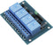 Relaismodule 4-voudig (contactbelastbaarheid 12V / 250V)