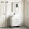 eSituro Toiletkast met Spiegeldeur en Verstelbare Plank Wit 42 x 58,5 x 12 cm