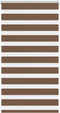 vidaXL - Zebra - rolgordijn - 90x100 - cm - stofbreedte - 85,9 - cm - polyester - bruin