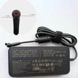 Asus ADP-150CH B - Laptopadapter 150W 20V 7,5A 6mm pin - Zwart