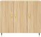 vidaXL - Dressoir - 90x34x80 - cm - bewerkt - hout - sonoma - eikenkleurig