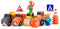 Woody - Construcite voertuigen - Houten speelgoedauto's met accessoires - 12-delig