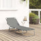 vidaXL - Inklapbare - Zonne-Lounger - Draagbaar - Grijs - 600D - Oxford - Stof