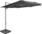 vidaXL - Parasol - met - draagbare - voet - zandkleurig
