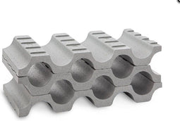 Flessenrek polystyreen voor 9 flessen ( te combineren tot het gewenste aantal )