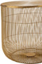 J-Line bijzettafel Mand - metaal - goud - set van 2