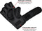 NRG Boxing - MMA Handschoenen - Boksen - Heren - Dames - Freefight - Grappling - Leer - Zwart - Maat L
