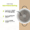 BE Living Essential Braadpan - Ø 24 cm - Keramisch - PFAS vrij - Inductie - Wit