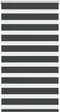 vidaXL - Zebra - rolgordijn - 75x150 - cm - stofbreedte - 70,9 - cm - zwart