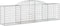 vidaXL - Schanskorven - 3 - st - gewelfd - 300x50x80/100 - cm - gegalvaniseerd - ijzer