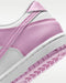 Nike Dunk Low - Meisjes kleuterschoenen - maat 28 - Wit/Wit/Wit/Pink Rise