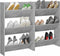 vidaXL - Wandschoenenkasten - 2 - st - 60x18x90 - cm - spaanplaat - betongrijs